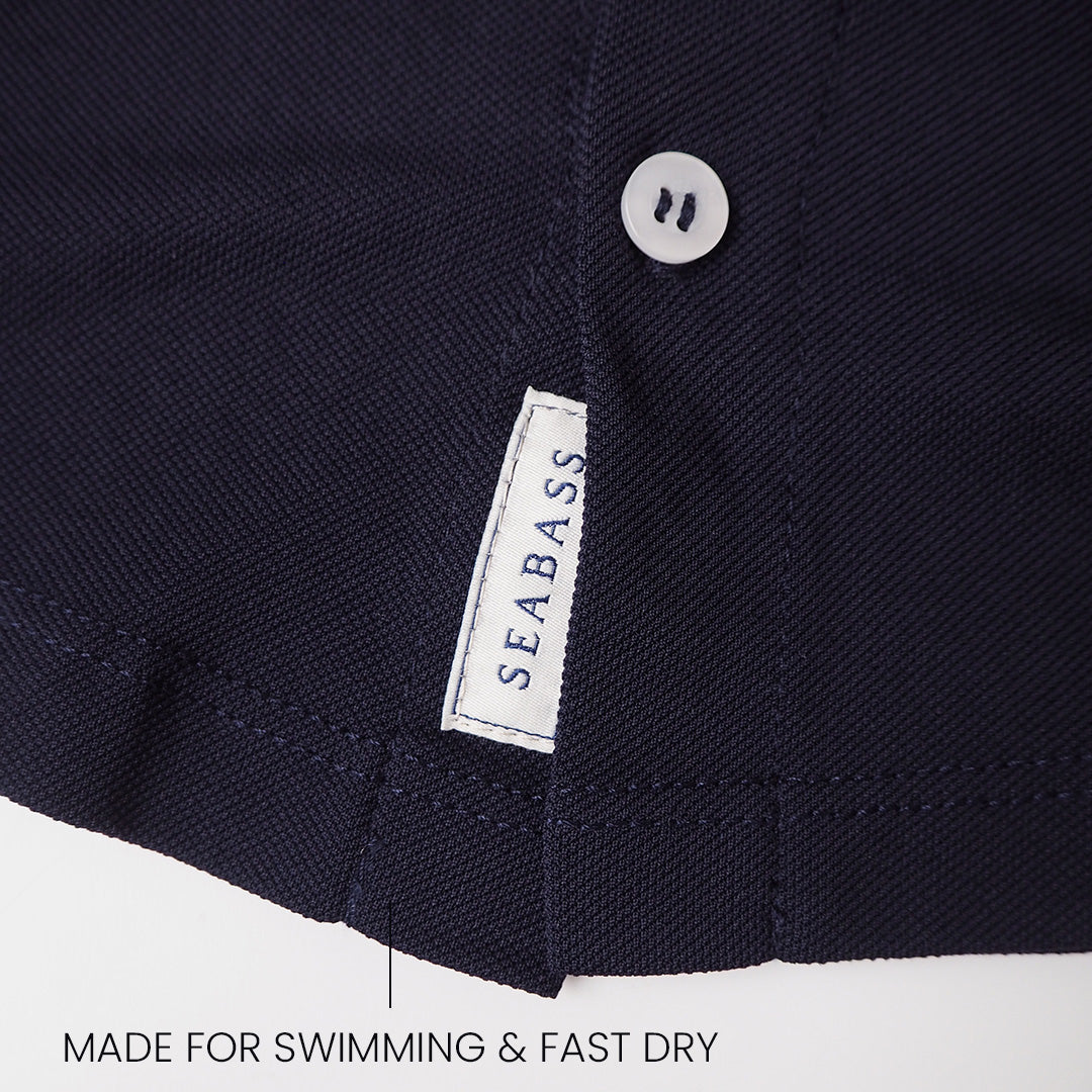 Men UV Camp Shirt Navy Blue