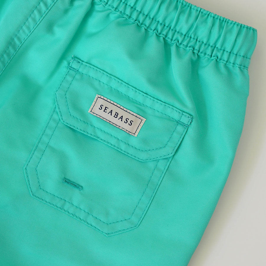 Men UV Swim Short Neo Mint Green - solid