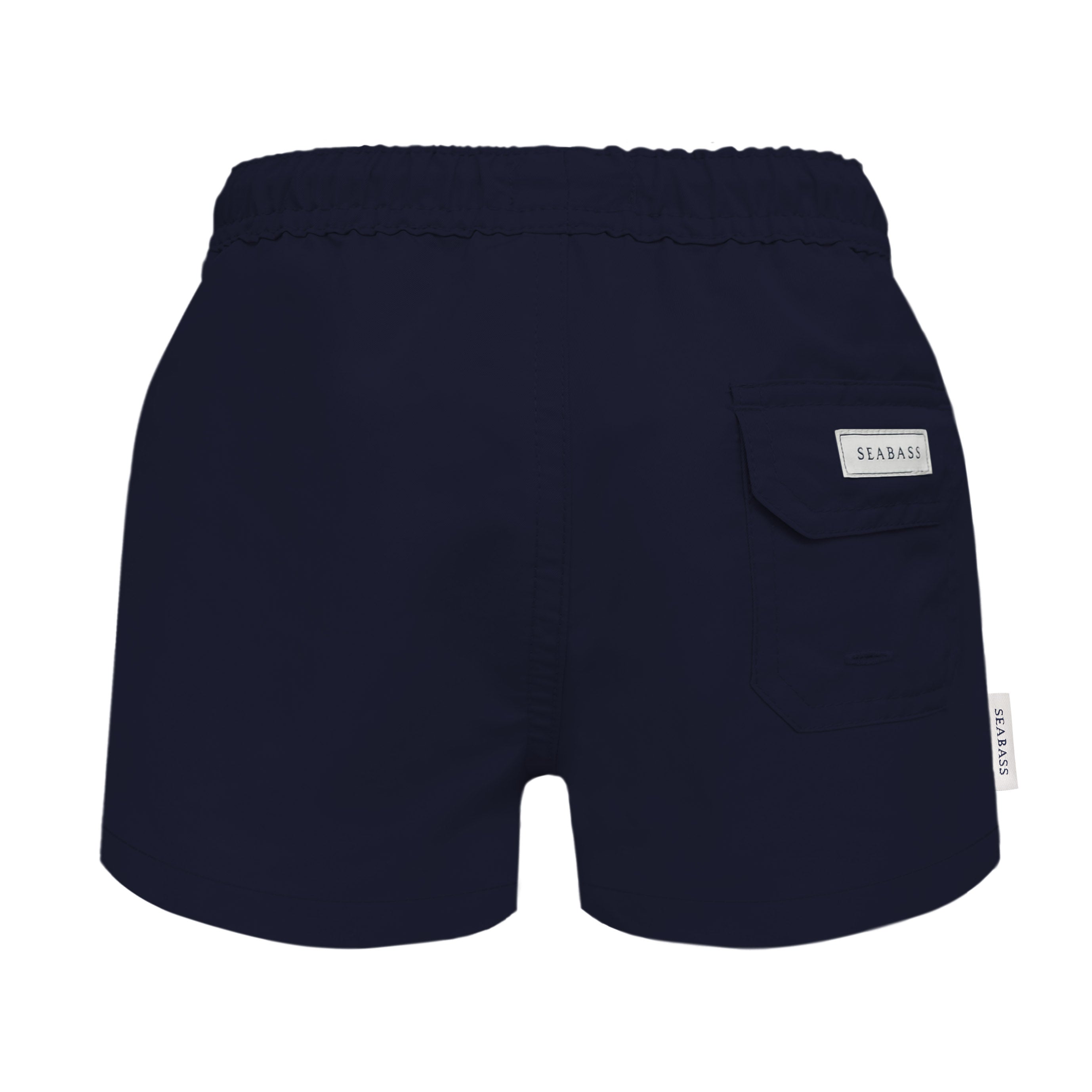 Men UV Swim Short Navy Blue - solid