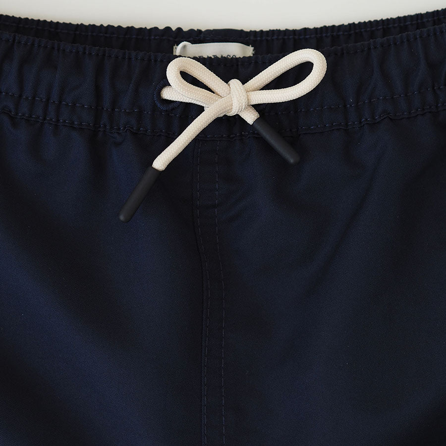 Men UV Swim Short Navy Blue - solid