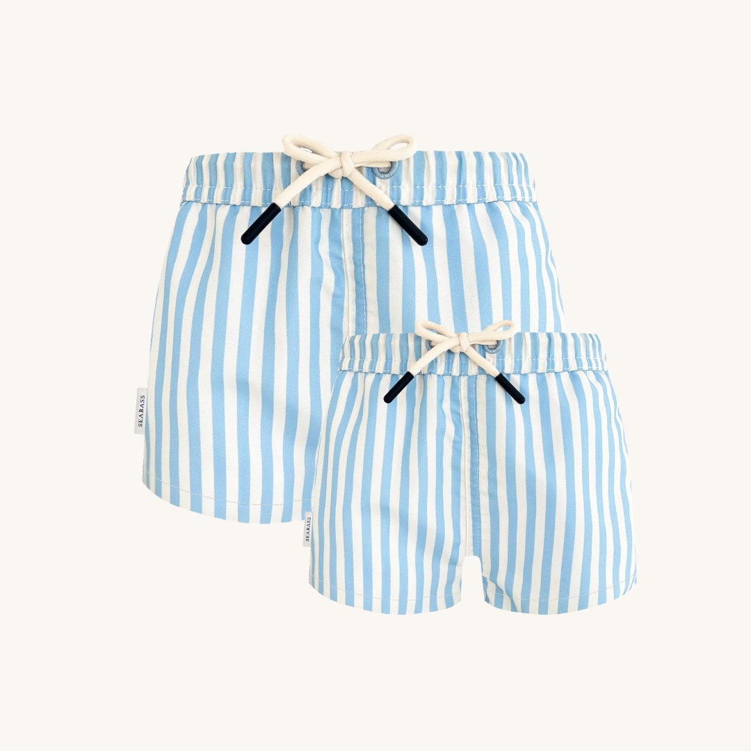 Set of Father and Son UV Swim Shorts - Forte dei Marmi