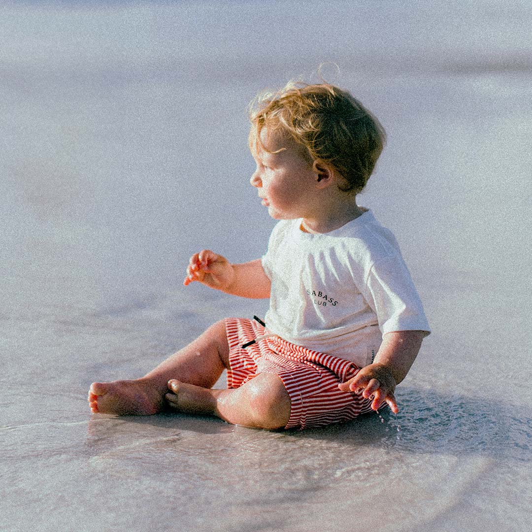 Baby Boy UV Swim Short Venice - red stripes